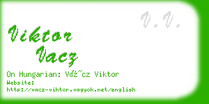 viktor vacz business card